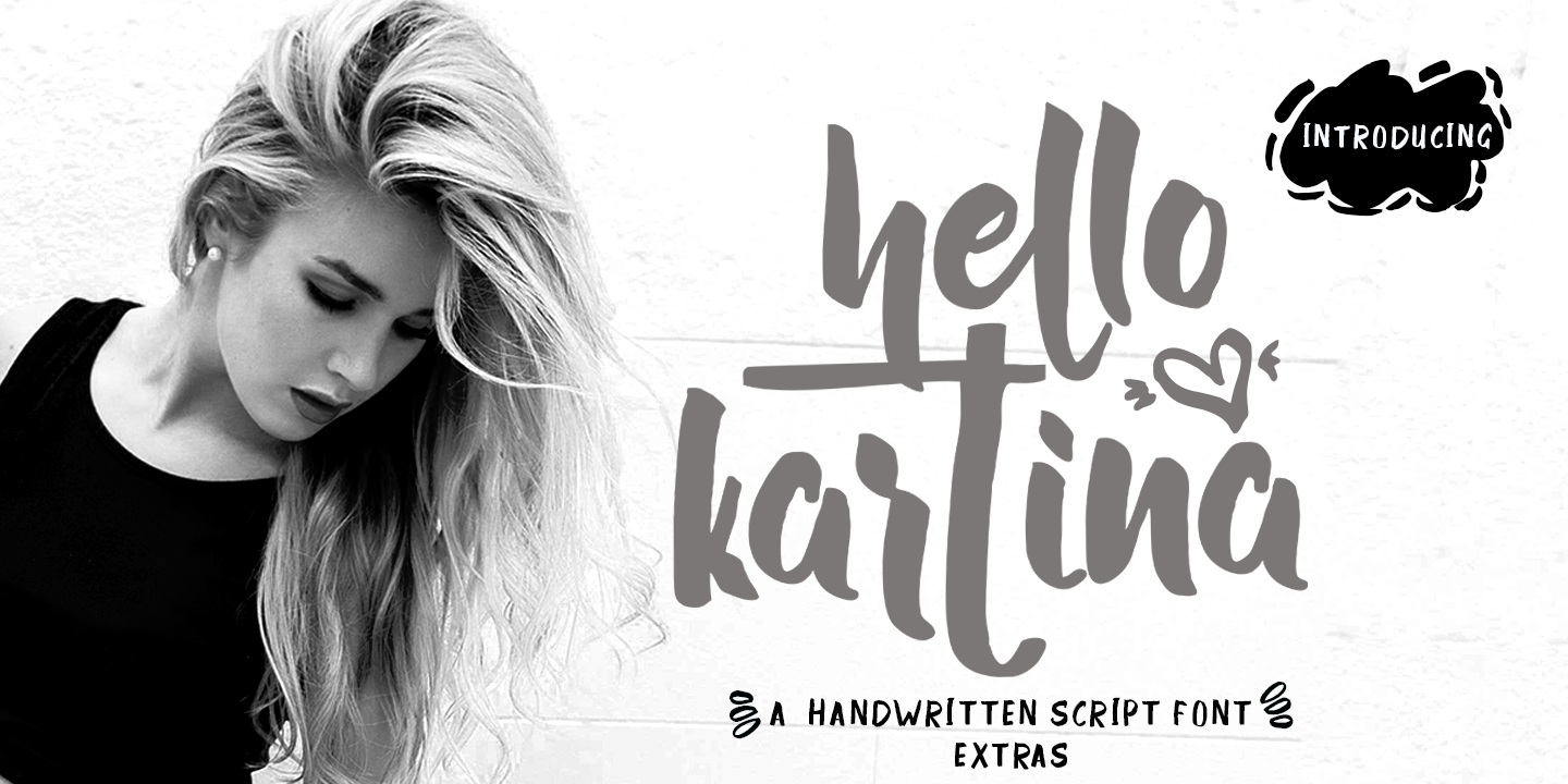 フォント Hello Kartina
